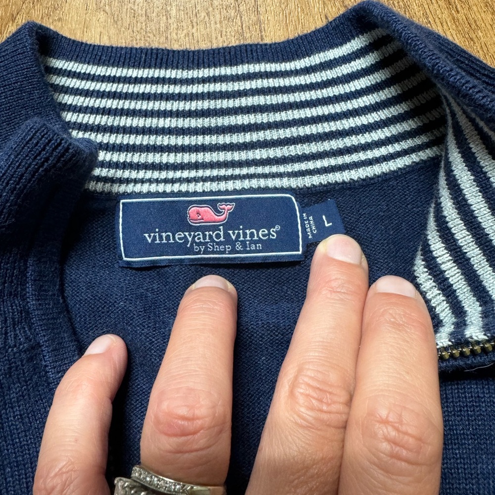 Vineyard Vines Quarter Zip Sweater View 3